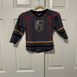 Vegas Golden Knights Toddler Jersey Black/Gray NHL Licensed Size 4T